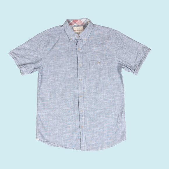 Weatherproof Vintage Shirt Men's Medium Button Up Short Sleeve Weather Wash - Picture 1 of 6